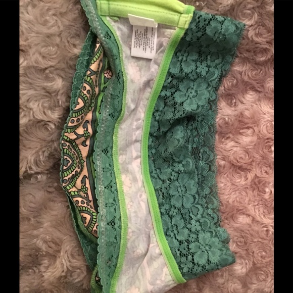 Free People Green print floral bandeau - Picture 4 of 4